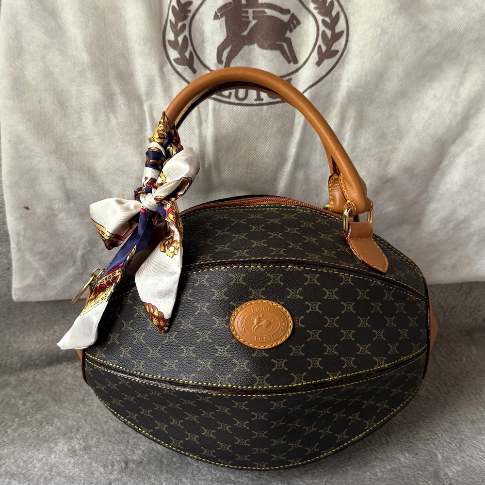 Luigi Luigi Monogram Top Handle Bag with Crossbody Strap